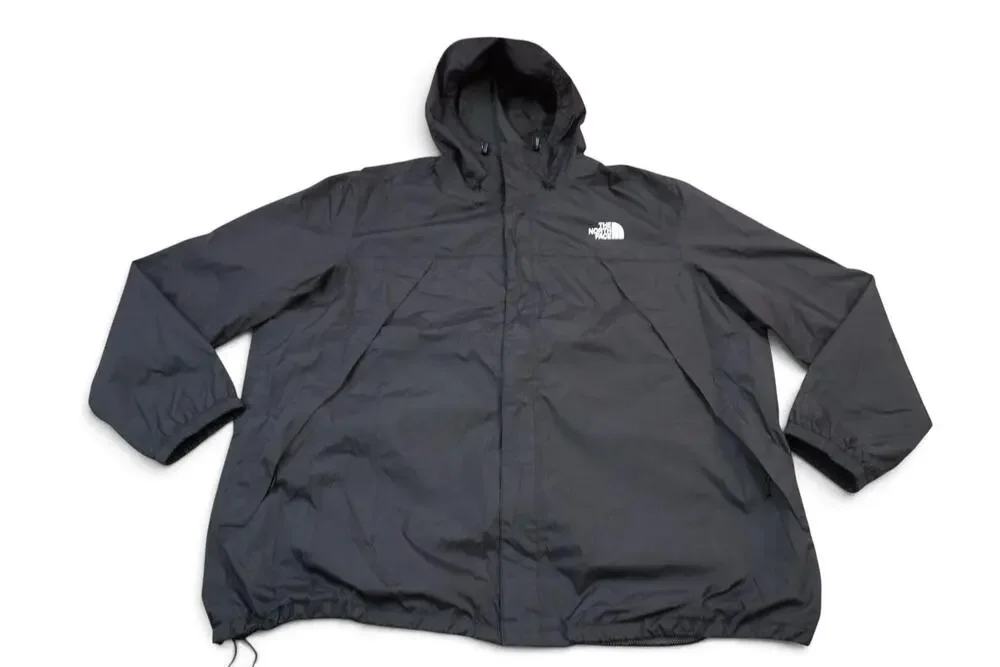 The North Face Jacket Mens 3XL Black DryVent Hooded Waterproof Full Zip Rain
